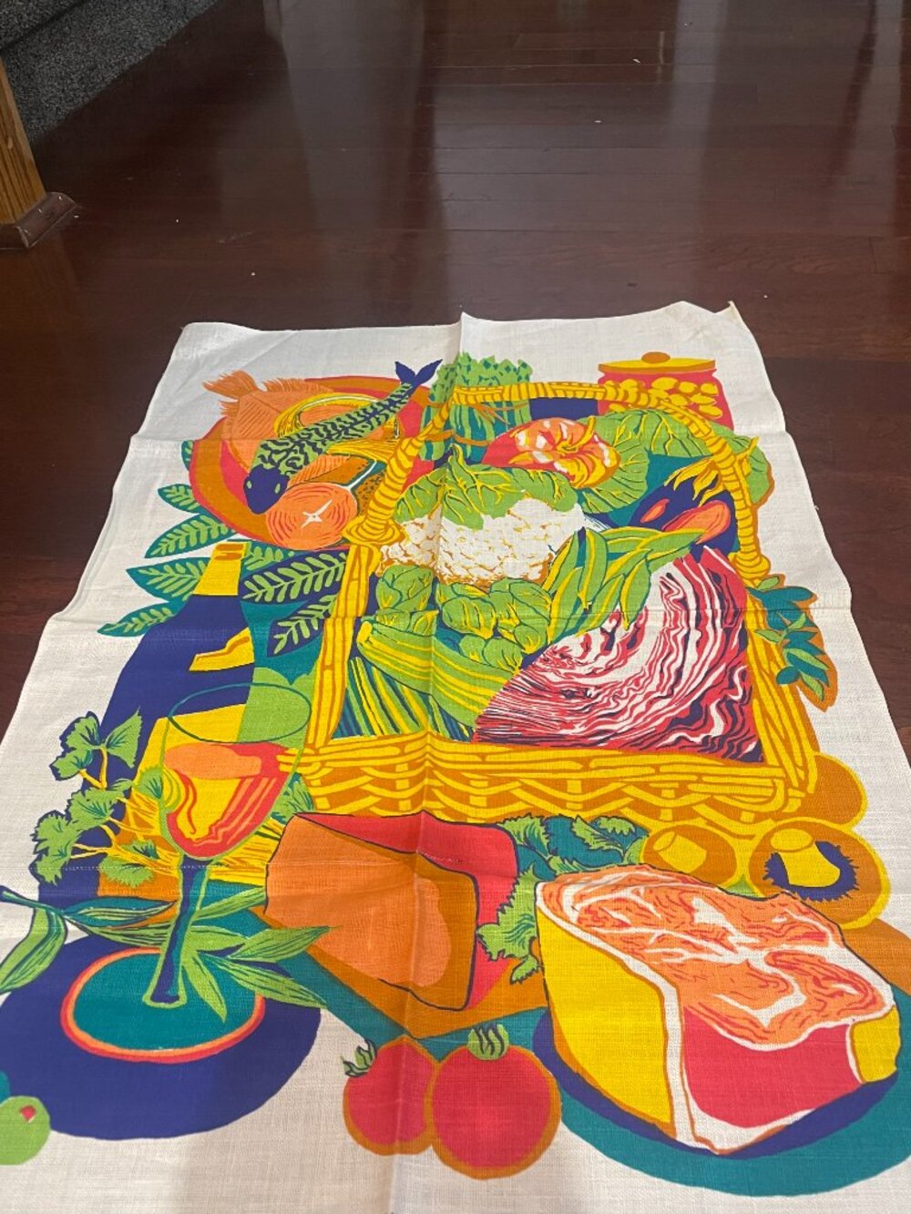 Fragonard Pure Irish Linen Food Still Life Tea Towel Made in Ireland - Picture 7 of 9